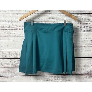 Tommy Bahama Golf Pleated Skort M Teal Stretch Athletic Tennis Pickleball Pocket